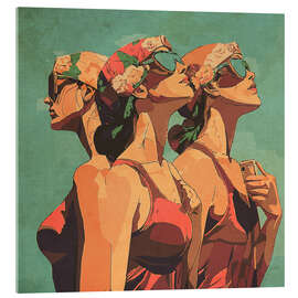 Acrylic print Sunbathing girls - Layla Oz