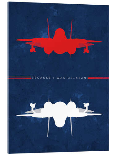Acrylic print Top Gun Inverted