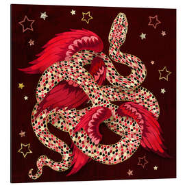 Aluminium print Lunar New Year Mythical Snake - SpaceFrog Designs