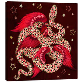 Canvas print Lunar New Year Mythical Snake - SpaceFrog Designs