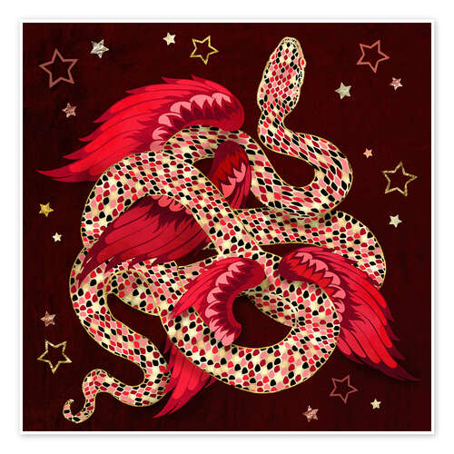 Juliste Lunar New Year Mythical Snake