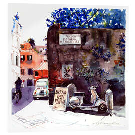 Acrylic print Roman Holiday in Trastevere - Anastasia Mamoshina