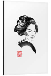 Aluminium print Geisha hair style - Péchane