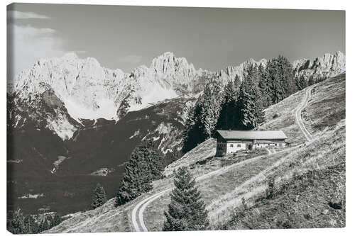 Canvas print Mountain farm near Kitzbühel in Tyrol
