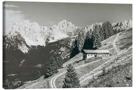 Canvas print Mountain farm near Kitzbühel in Tyrol - Dieterich Fotografie