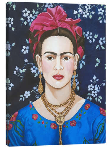 Lerretsbilde Frida with flowers