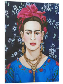 Cuadro de PVC Frida with flowers