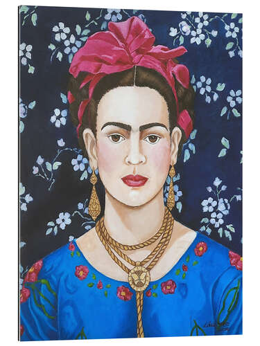 Gallery Print Frida mit Blumen