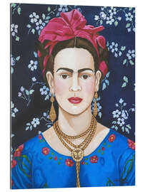 Gallery print Frida with flowers