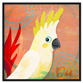 Gerahmter Kunstdruck Sei einfach DU, Kakadu