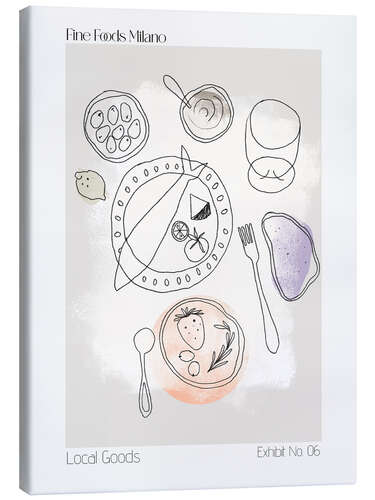 Canvas print Fine Foods Milano