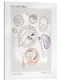 Cuadro de plexi-alu Fine Foods Milano - treechild