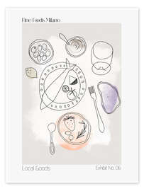 Wandbild Fine Foods Milano - treechild