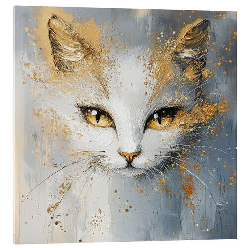 Acrylic print White Gold
