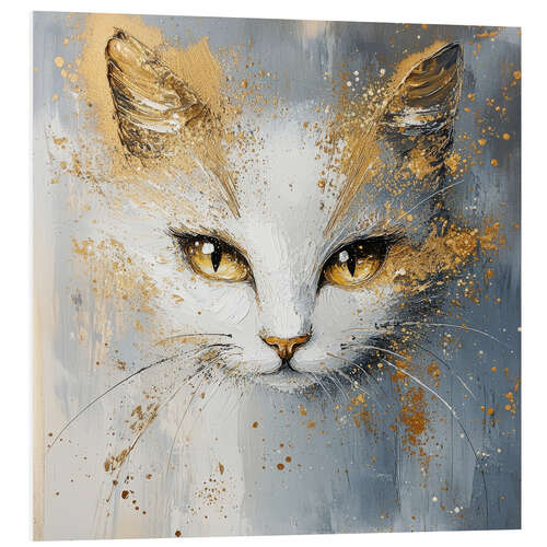 Tableau en PVC White Gold