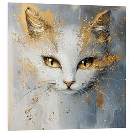 Tableau en PVC White Gold
