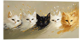 Tableau en verre acrylique Purrfectly Adorable - DejaReve