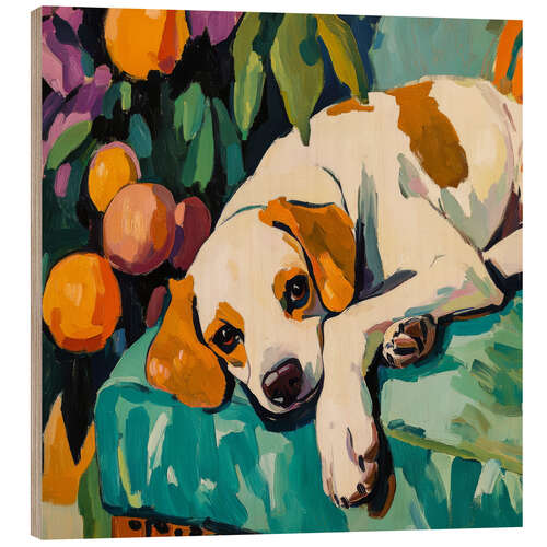 Quadro de madeira Lazy mood