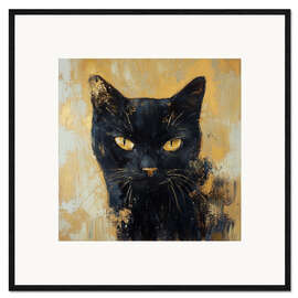 Gerahmter Kunstdruck Black Gold