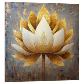 Tableau en aluminium Harmony of the Sacred Bloom - DejaReve