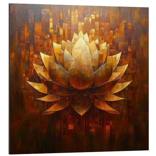 Tableau en aluminium Blooming Lotus