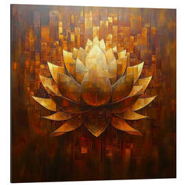 Quadro em alumínio Blooming Lotus - DejaReve