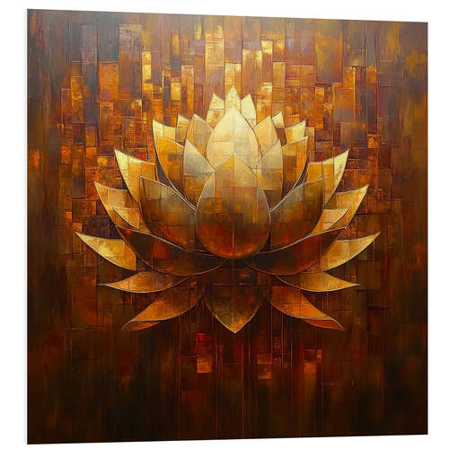 Foam board print Blooming Lotus