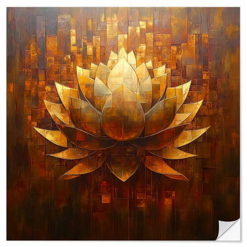 Sticker mural Blooming Lotus