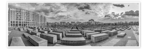 Plakat Holocaust Memorial in Berlin