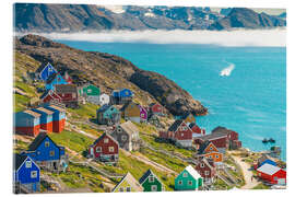 Acrylic print The colourful village of Kangaamiut in Greenland - Chiara Salvadori