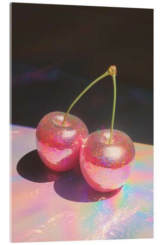 Acrylic print Disco Cherries