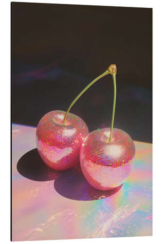 Aluminium print Disco Cherries