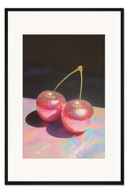 Gerahmter Kunstdruck Disco-Kirschen