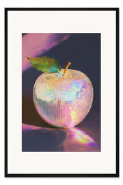 Gerahmter Kunstdruck Disco-Apfel