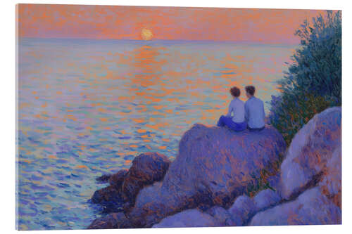 Akrylglastavla Evening Light by the Sea