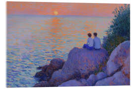 Akrylglastavla Evening Light by the Sea - Felipe Hora