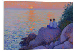 Magnettafel Abendlicht am Meer