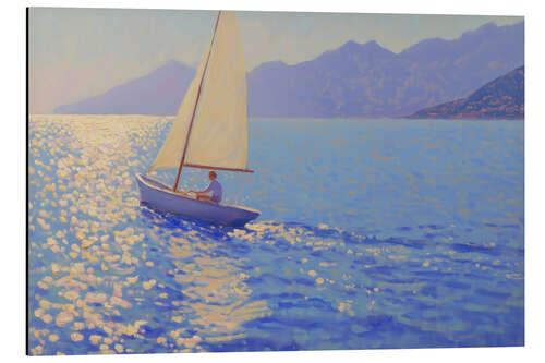 Aluminium print Sailing into the Horizon