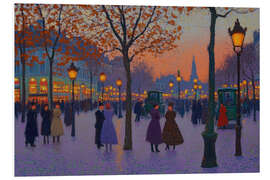 PVC-taulu Evening Lights on the Boulevard