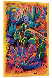 Acrylic print Bright Desert Garden - Charles Harker