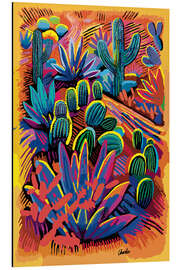 Aluminium print Bright Desert Garden - Charles Harker