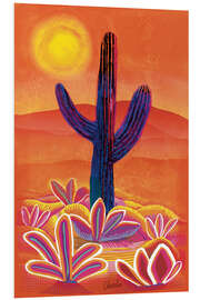 Foam board print Desert Solitude