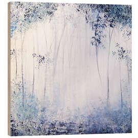 Wood print Misty Morning - Herb Dickinson