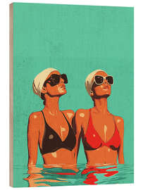 Wood print Two Beauties