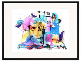 Gerahmter Kunstdruck Dalis magische Weiten