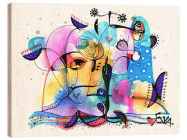 Holzbild Dalis magische Weiten