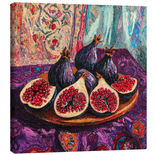 Tableau sur toile Still life with figs