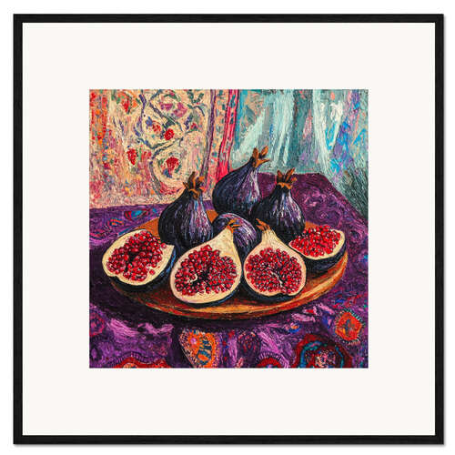 Framed art print Still life with figs