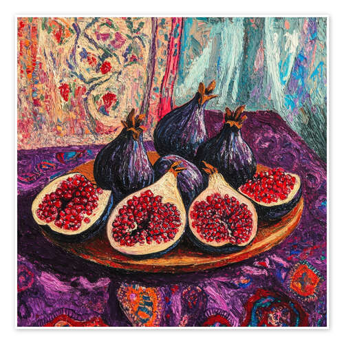 Poster Still life with figs