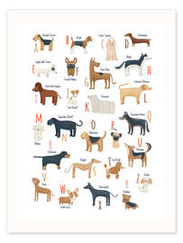 Wall print Dog Breed Alphabet - Marta Munte